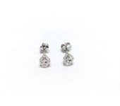 PENDIENTES ORO 18K CON DIAMANTE DE LABORATORIO