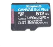 MICRO SD KINGSTON CANVAS GO PLUS XC 512GB U3 V30 A2