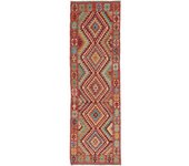 Anudada a mano . Origen: Afghanistan Kilim Afghan Old style Alfombra 73x237