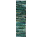 RugVista Ronja Alfombra - Multicolor / Turquesa 80x250