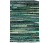 RugVista Ronja Alfombra - Multicolor / Turquesa 140x200