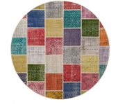 Anudada a mano . Origen: Turkey Patchwork Alfombra  Ø 220