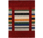 RugVista Loribaf Loom Designer Alfombra - Rojo Oscuro / Multicolor 160x230