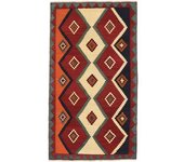 Anudada a mano . Origen: Persia / Iran Kilim Vintage Alfombra 131x237