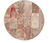 Anudada a mano . Origen: Persia / Iran Patchwork Alfombra  Ø 220