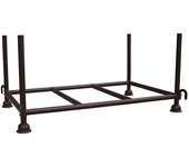 Eichinger Bastidor de apilado, L x A x H 1200 x 820 x 700 mm, con 1 tubo transversal, marrón chocolate
