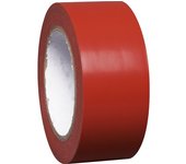 kaiserkraft Cinta de vinilo monocolor para marcar suelos, anchura 50 mm, rojo, UE 16 rollos