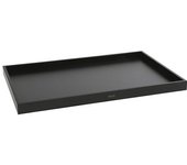 eurokraft pro Balda para modelos de tirantes transversales, para A x P 975 x 700 mm, con borde, de MDF negro