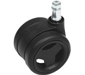 kaiserkraft Juego de ruedas, UE 5 unid., para silla giratoria de oficina SITNESS RS, negro