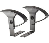 kaiserkraft Brazos para silla giratoria de oficina, brazos de altura regulable, par