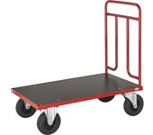 Kongamek Carro de plataforma KM731, L x A x H 1200 x 700 x 1000 mm, 2 ruedas de maniobra y 2 fijas, a partir de 2 unid.