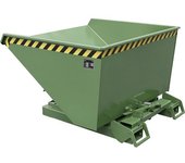 eurokraft pro Volquete automático, capacidad 1,2 m³, verde RAL 6011