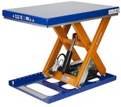 Edmolift Mesa elevadora compacta, carga máx. 500 kg, plataforma L x A 900 x 700 mm, elevación útil 600 mm