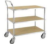 Kongamek Carro con pisos ESD, 4 ruedas de maniobra, 3 camas, L x A x H 850 x 435 x 950 mm, a partir de 2 unid.