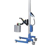 kaiserkraft Minimontacargas de acero, rodante, carga máx. 120 kg, 2182 mm de altura