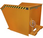 eurokraft pro Volquete, construcción baja (E), capacidad 1,5 m³, amarillo naranja