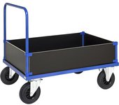 Kongamek Carro de plataforma KM33, caja baja, L x A 1000 x 700 mm, 2 ruedas de maniobra y 2 fijas, a partir de 2 unid.