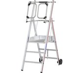 HYMER Escalera de plataforma de aluminio, modelo estándar, 3 peldaños incl. plataforma
