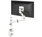 Dataflex Brazo para pantallas VIEWGO, brazo simple para 1 pantalla, blanco