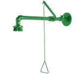 kaiserkraft Ducha de emergencia para el cuerpo, H x P 600 x 685 mm, verde