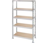 kaiserkraft Estantería ensamblable universal, baldas de aglomerado, H x A x P 1820 x 1050 x 500 mm, estantería básica