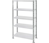kaiserkraft Estantería ensamblable universal, baldas de chapa de acero, H x A x P 1820 x 1050 x 500 mm, estantería básica