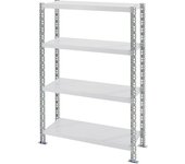 kaiserkraft Estantería ensamblable universal, baldas de chapa de acero, H x A x P 1508 x 1050 x 500 mm, estantería básica