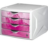 helit Cajonera, H x A x P 212 x 262 x 330 mm, UE 5 unid., diseño de cajones wild flower