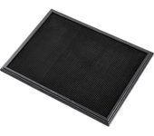 NOTRAX Estera desinfectante Sani-Trax®, H x A x P 19 x 600 x 450 mm, rellenable, negra