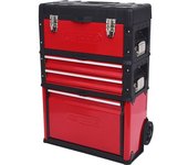 KS Tools Caja de herramientas móvil de plástico y chapa de acero, carga máx. 75 kg, H x A 720 x 320 mm