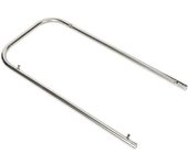 kaiserkraft Manija para carrito de servicio, longitud 810 mm, acero inoxidable