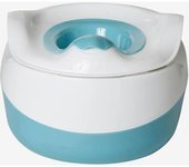 VERTBAUDET Orinal bebé 3 en 1 azul claro liso