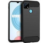 Cool Funda Carbón Negra para Realme C21