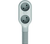 Quirky Prop Power Regleta Enrollable 2 Tomas Gris
