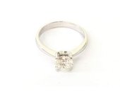SORTIJA ORO 18K CON DIAMANTE DE LABORATORIO