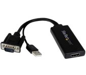 ADAPTADOR STARTECH VGA MACHO / HDMI HEMBRA CON ALIMENTACION USB