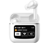 Auriculares Stereo Bluetooth Earbuds LCD Cool Touch Blanco