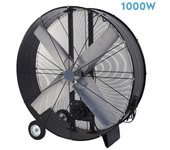 Abrila - Ventilador Industrial MAXIMUM | Negro con 3 Velocidades Ajustables | 800W de Potencia | con Ruedas