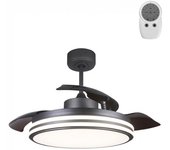 Ventilador led con aspas plegables garin negro cct (35w)