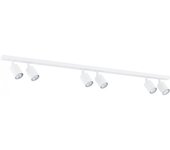 Regleta de techo dongor blanco (6 luces)