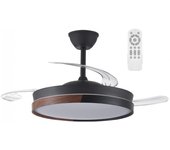 Ventilador led aspas plegables arpino negro cct dim (45w)
