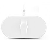 Devia Cargador Inalámbrico Triple para Apple Watch/iPhone y Airpods Blanco