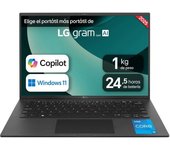 Portátil LG Gram 14″ i5-1334U 16GB 512GB SSD Ultraligero 24,5h W11 Black