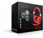 Gioteck Mega Pack Headset + Funda + Protector Pantalla + 2 Grips Nintendo Switch