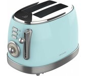 Cecotec Vintage 800 Light Blue Tostadora Doble Ranura Extra Ancha 850W