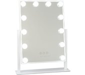 Flamingueo Espejo Maquillaje con Luz 12 LED 3 Modos