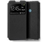 Cool Funda Flip Cover Liso Negro para Oppo A15 / A15s
