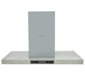 VidaXL Campana Decorativa de Isla 90cm D Acero Inoxidable