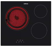 Edesa EVT6328R Vitrocerámica 3 Zonas 60cm Negro