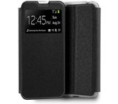 Cool Funda Flip Cover Liso Negro para Xiaomi Mi 10 Lite